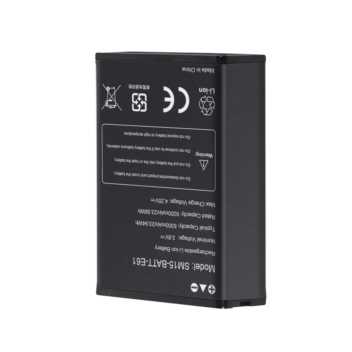 Factory Wholesale Barcode Scanner Battery for M3 MOBILE SM15-BATT-E61 Handheld Mobile Computer 3.8V 6300mAh